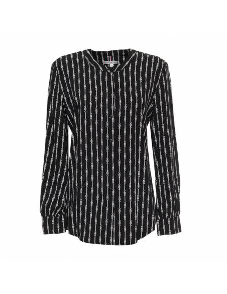 TOMMY HILFIGER CAMISA WW0WW30091_NG NEGRO (W)