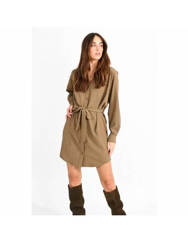 MOLLY BRACKEN VESTIDO T1624BBN_MA MARRON (W)