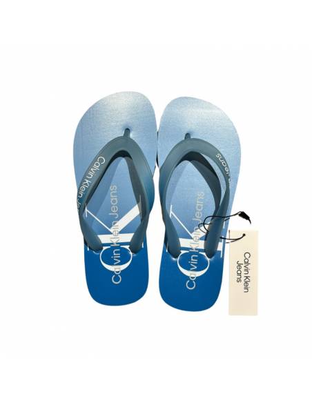 CALVIN KLEIN CALZADO MUJER YW0YW01401_BL-AZ BLANCO-AZUL (W)