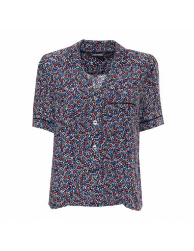 TOMMY HILFIGER CAMISA WW0WW17779_EST ESTAMPADO MULTICOLOR (W