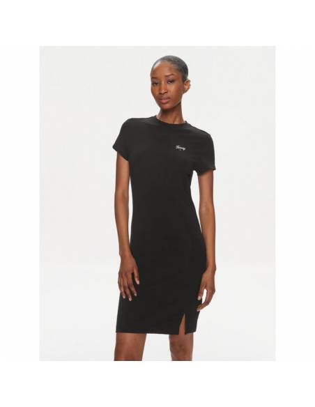 TOMMY HILFIGER VESTIDO DW0DW17926_NG NEGRO (W)