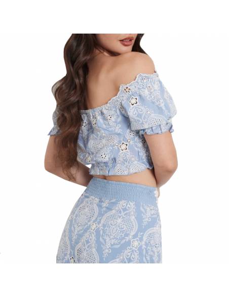 GUESS CAMISETAS W4GH40WG4F0_AZ AZUL (W)