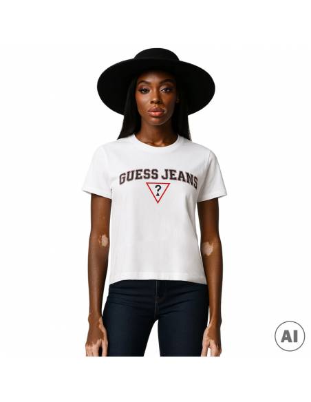 GUESS CAMISETAS W4YI06K8HM0_BL BLANCO (W)