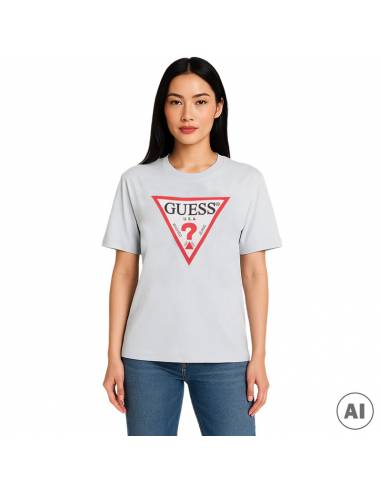 GUESS CAMISETAS W4YI76K8HM0_AZ AZUL (W)